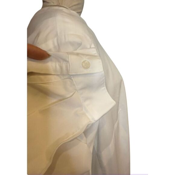 J Jill “White Shirt Collection” Crisp Oversized White Shirt Plus Sz. 2X Pkeat Ba - Picture 5 of 14
